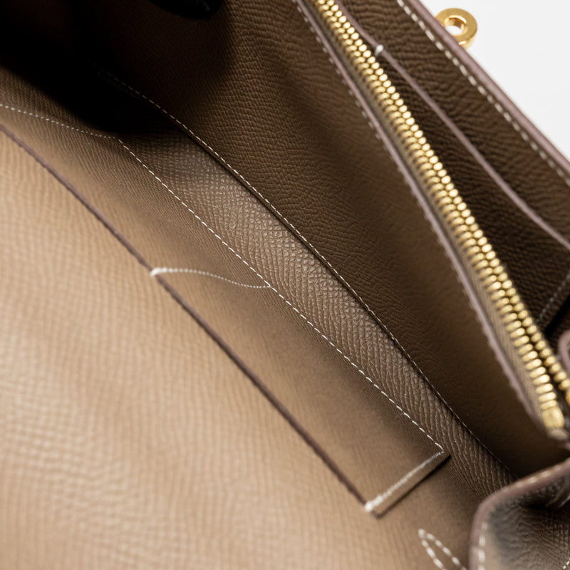 Hermes Kelly to Go Epsom Etoupe GHW Stamp B