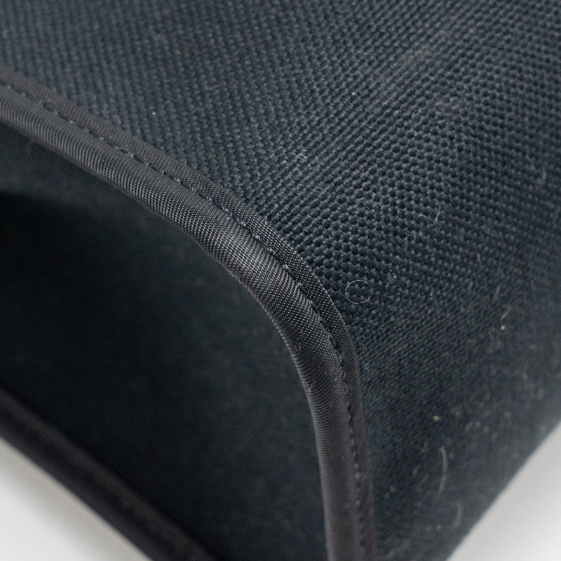Hermes Herbag 31 zip bag canvas/ hunter leather black SHW stamp Y