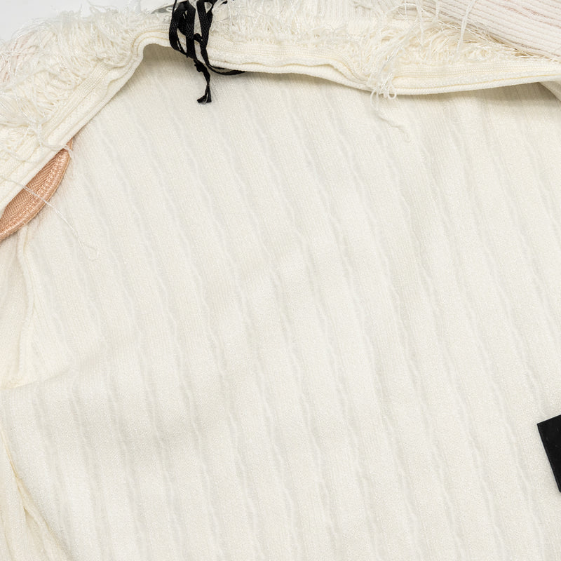 Balmain size 36 cardigan Viscose / polysester cream