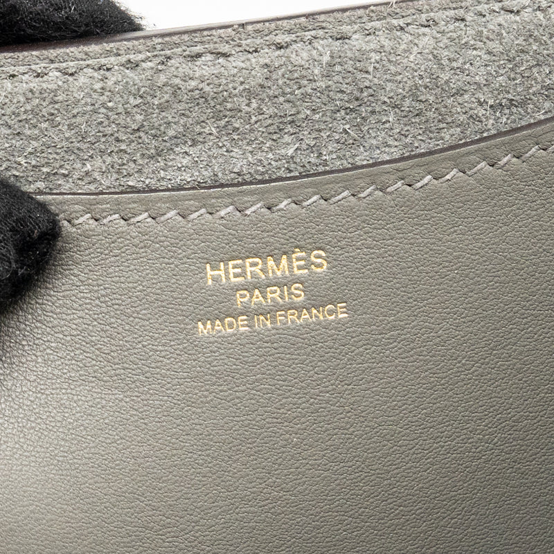 Hermes in-the-loop 23 Clemence Gris Meyer GHW Stamp U