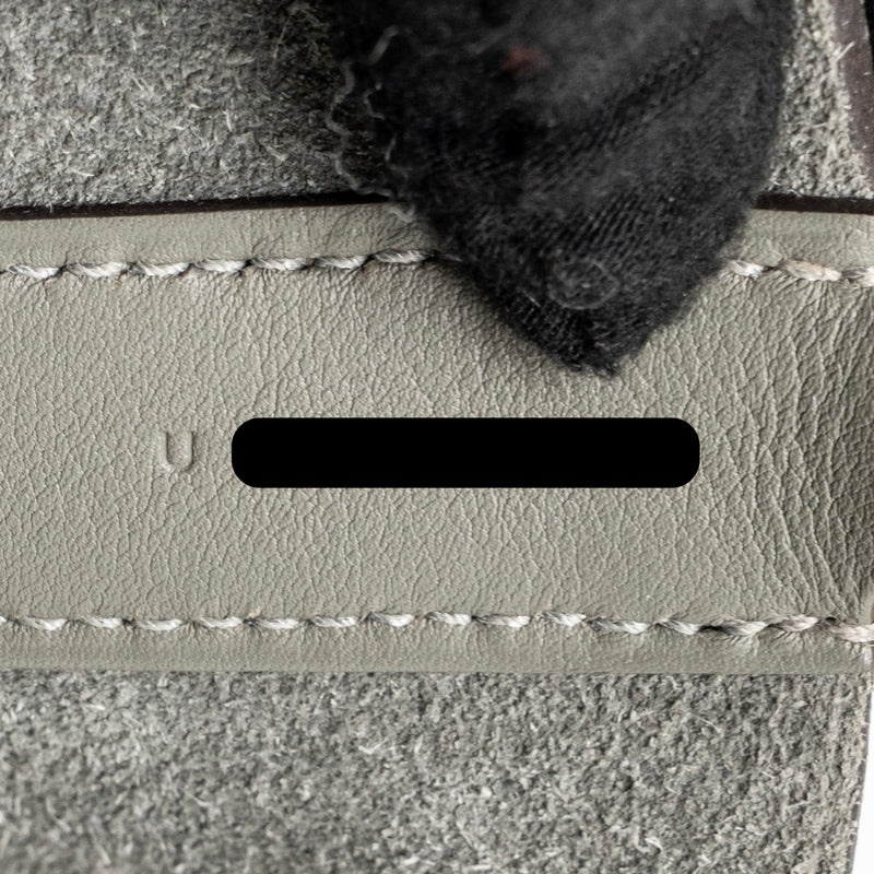 Hermes in-the-loop 23 Clemence Gris Meyer GHW Stamp U