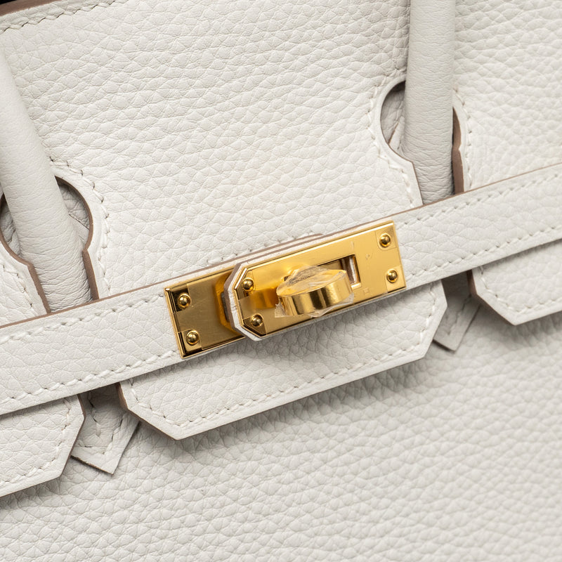 Hermes birkin 25 Togo Gris Pale GHW stamp B