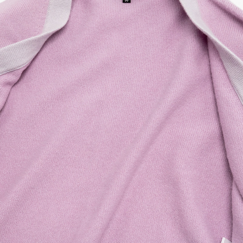 Chanel size 50 cardigan cashmere light purple