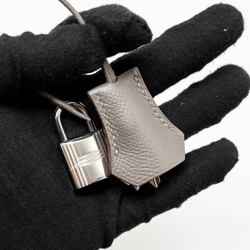 Hermes Kelly 25 Epsom Nata/Chai/Gris Meyer SHW Stamp U
