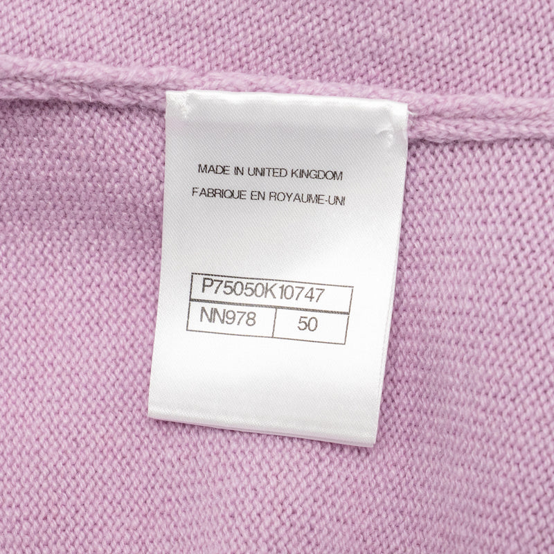 Chanel size 50 cardigan cashmere light purple