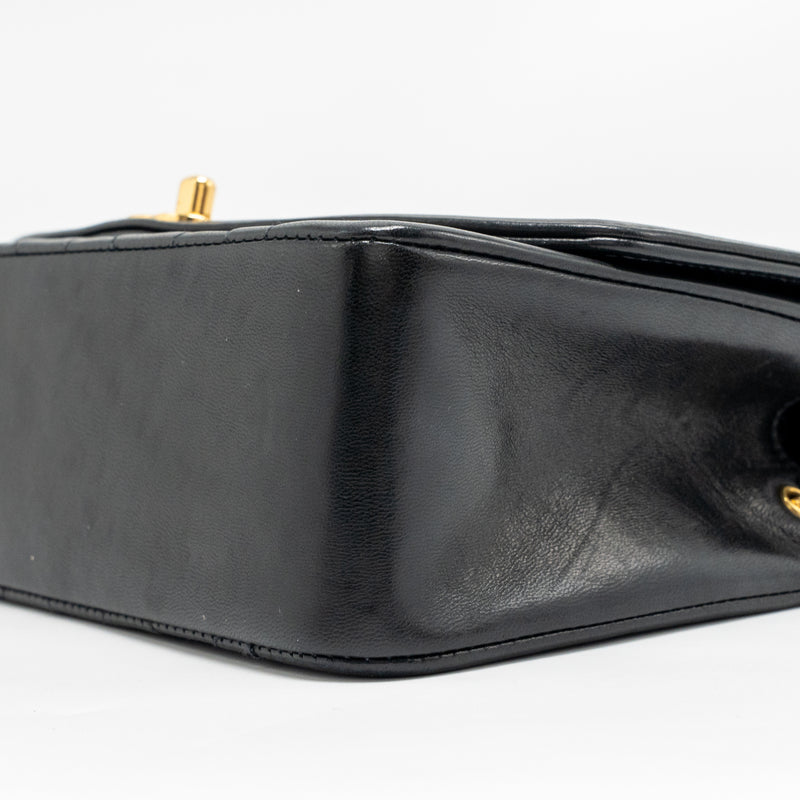 Chanel Vintage Small Diana Bag Lambskin Black GHW