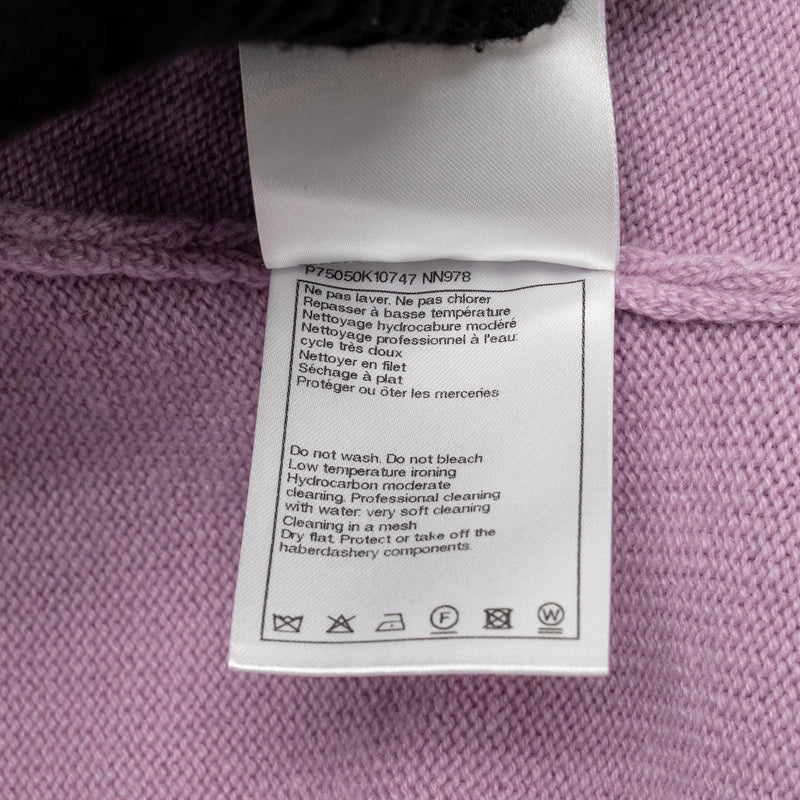 Chanel size 50 cardigan cashmere light purple