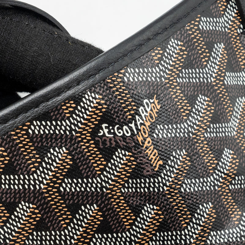 Goyard mini Anjou tote bag goyardline canvas / calfskin black SHW