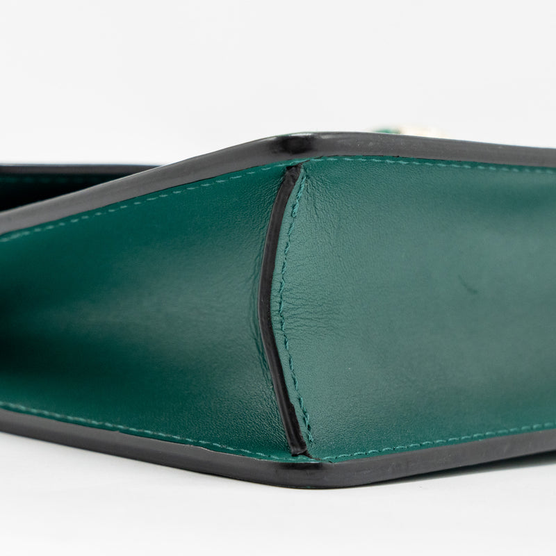 Bvlgari Serpenti Forever Wallet on Chain Calfskin Green LGHW