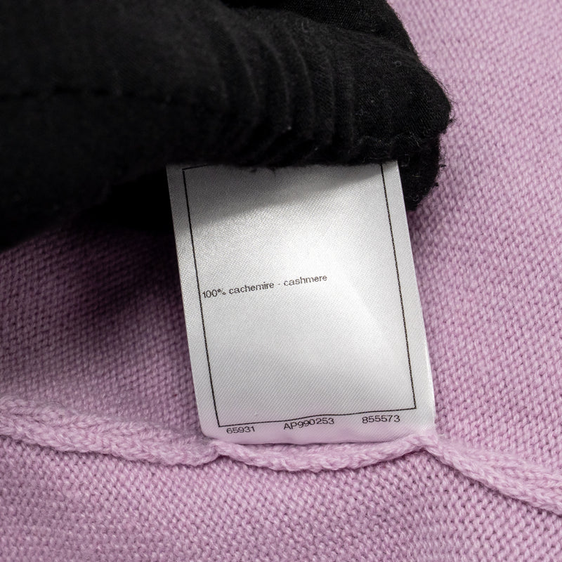 Chanel size 50 cardigan cashmere light purple