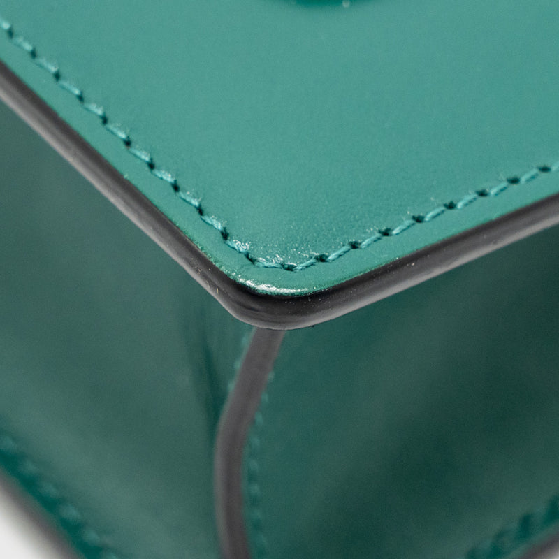 Bvlgari Serpenti Forever Wallet on Chain Calfskin Green LGHW