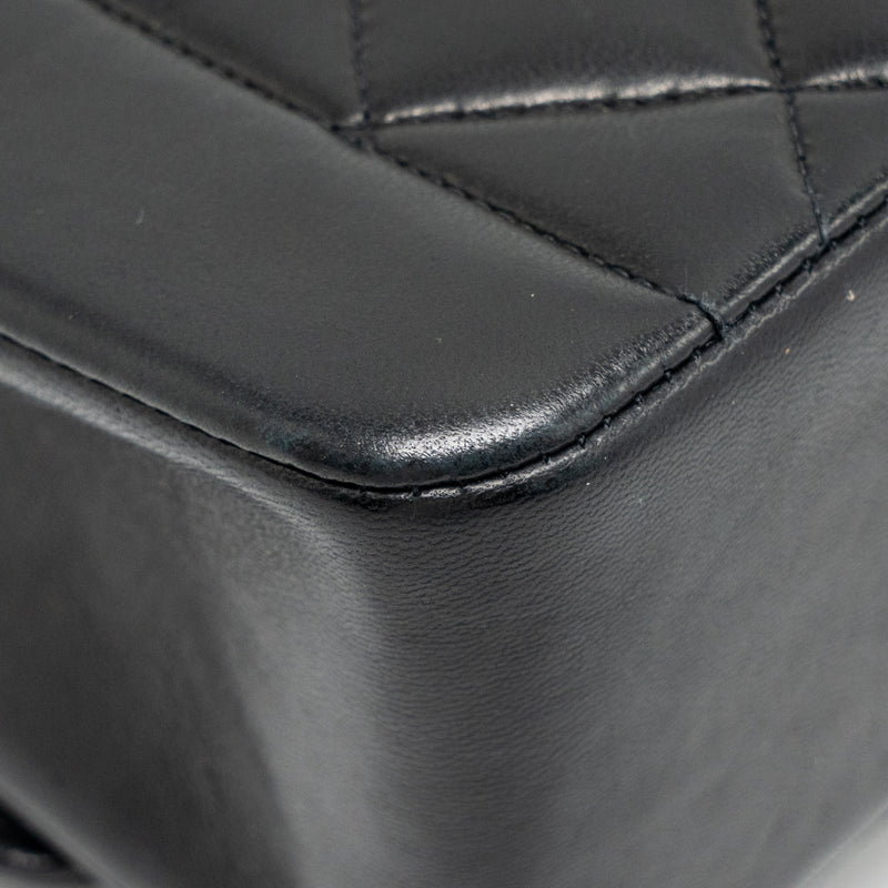 Chanel Vintage Small Diana Bag Lambskin Black GHW