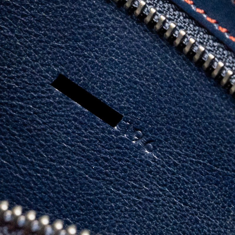Celine Luggage Tote Bag Calfskin Blue/Red SHW