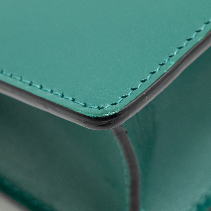 Bvlgari Serpenti Forever Wallet on Chain Calfskin Green LGHW