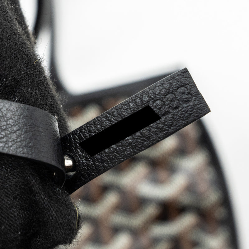 Goyard mini Anjou tote bag goyardline canvas / calfskin black SHW