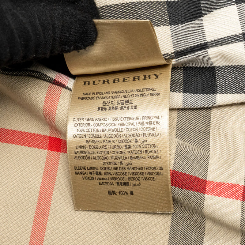 Burberry size UK8 kensington long trench coat black
