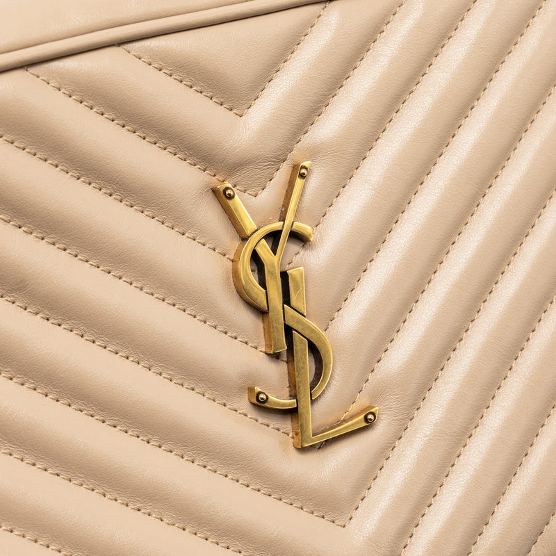 Saint Laurent/YSL Lou Camera Bag Calfskin Beige GHW