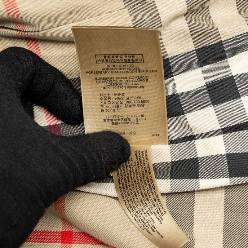 Burberry size UK8 kensington long trench coat black