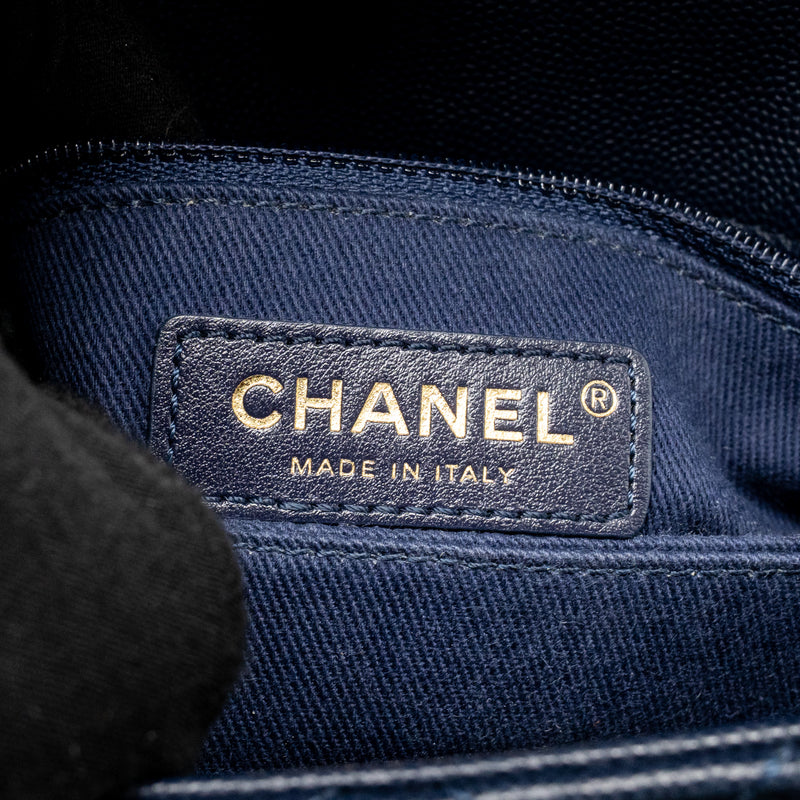 Chanel Small Coco Handle Caviar Navy GHW
