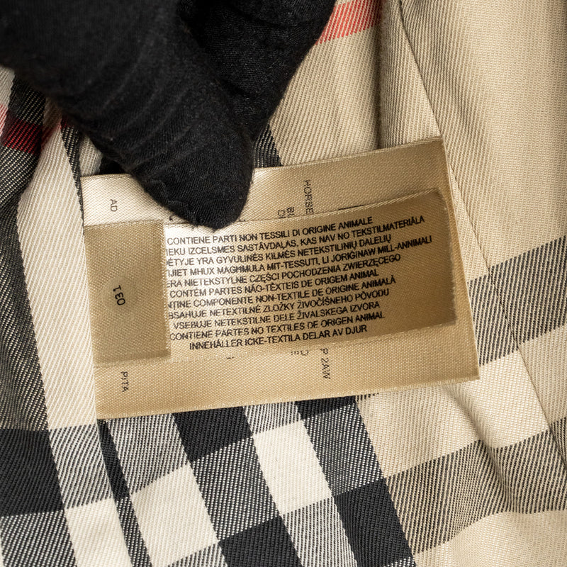 Burberry size UK8 kensington long trench coat black