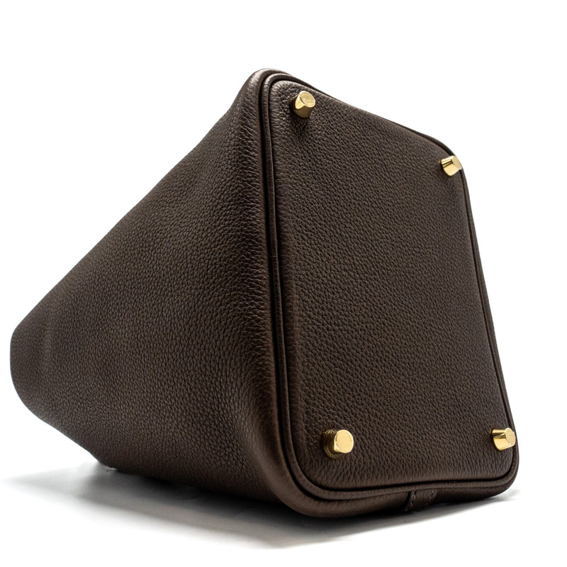 Hermes Picotin 18 Lock Bag Barenia Faubourg Ebene GHW Stamp U