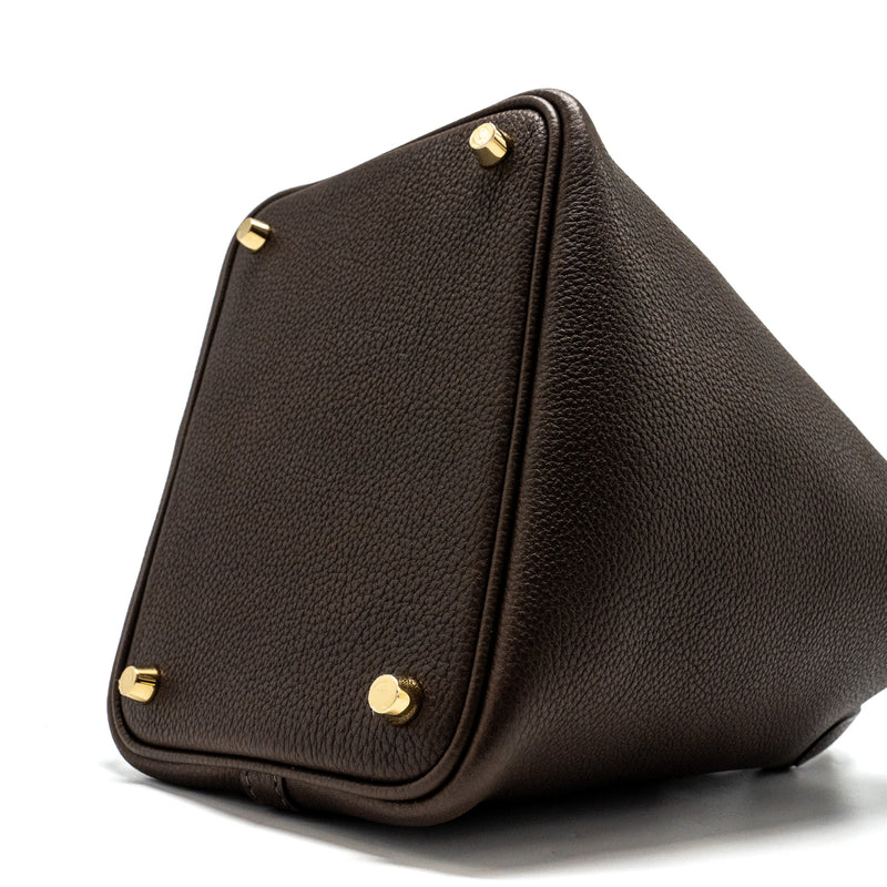 Hermes Picotin 18 Lock Bag Barenia Faubourg Ebene GHW Stamp U