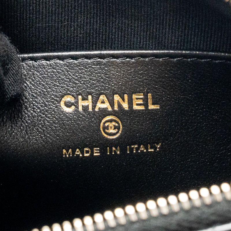 Chanel 25C Camera Bag Shiny Lambskin Black LGHW (Microchip)