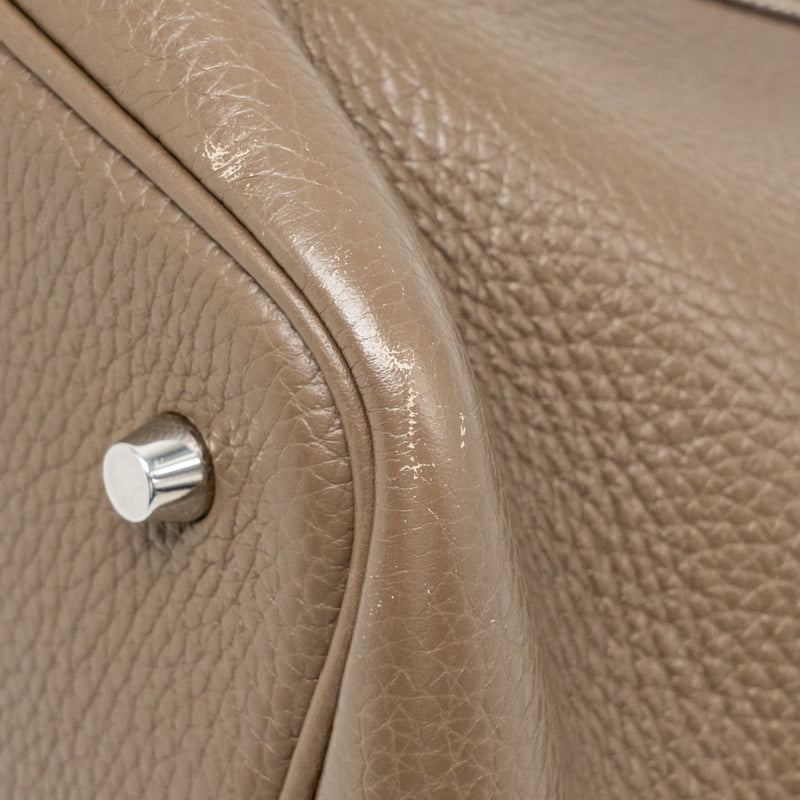Hermes Picotin 22 Lock Bag Clemence Etoupe SHW Stamp D