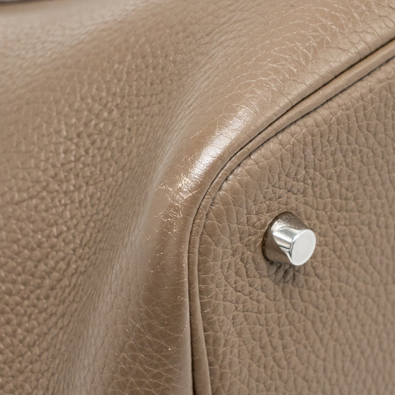 Hermes Picotin 22 Lock Bag Clemence Etoupe SHW Stamp D