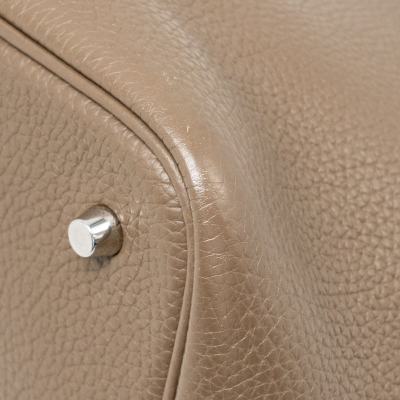 Hermes Picotin 22 Lock Bag Clemence Etoupe SHW Stamp D