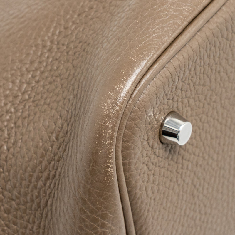 Hermes Picotin 22 Lock Bag Clemence Etoupe SHW Stamp D