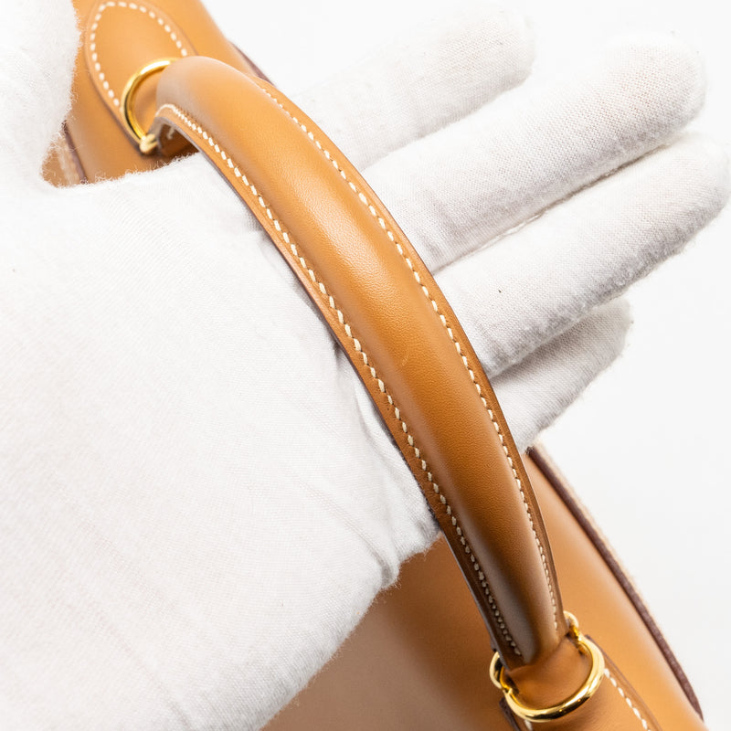 Hermes Kelly 28 Butler Nature Sable GHW Stamp Square D