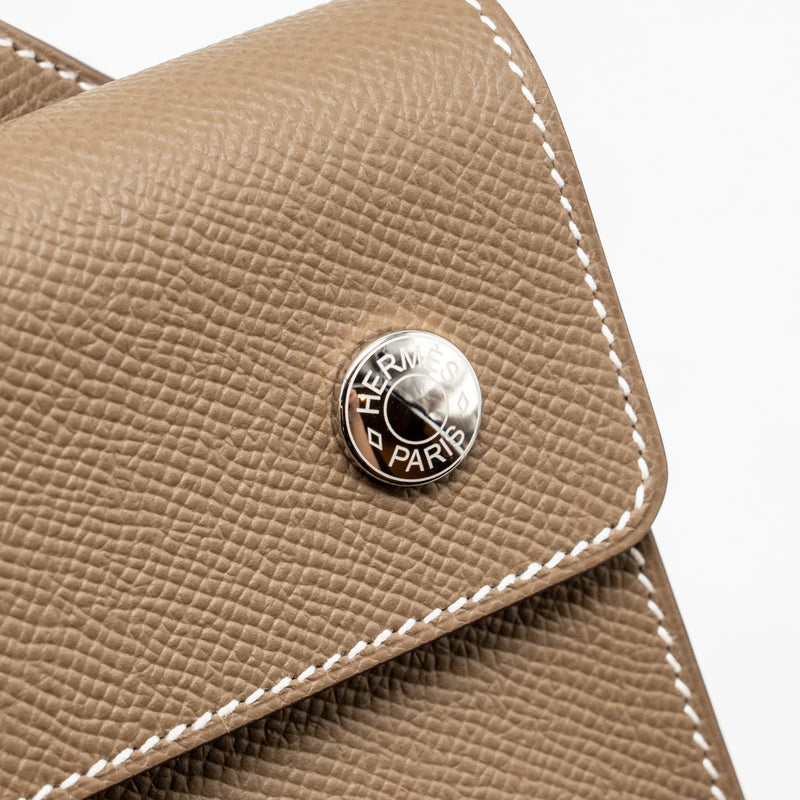 Hermes Hermesnap Epsom Etoupe SHW Stamp K
