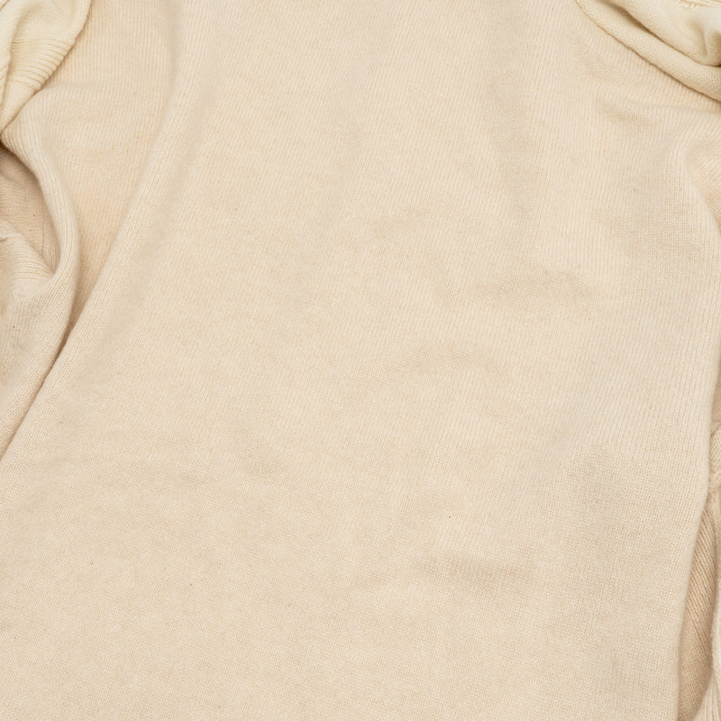 Hermes size 42 long cashmere cardigan beige