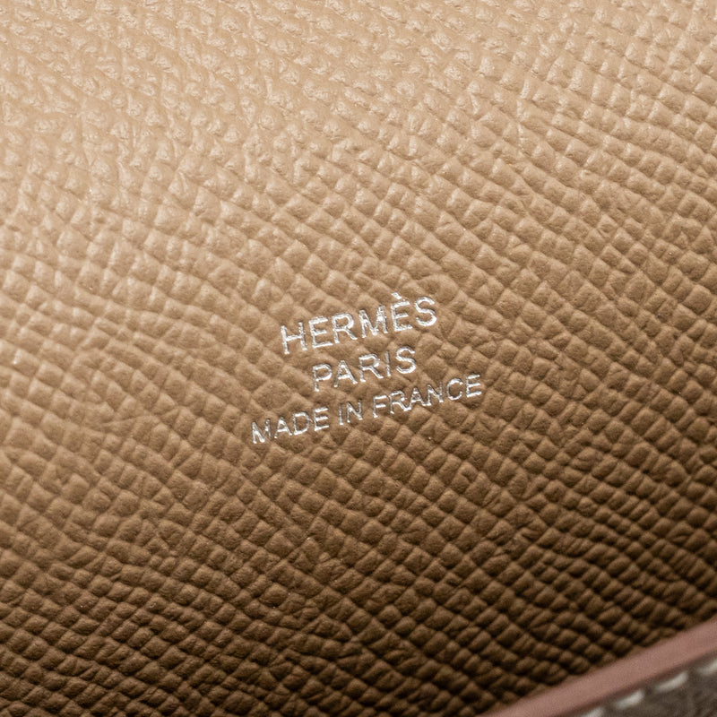 Hermes Hermesnap Epsom Etoupe SHW Stamp K