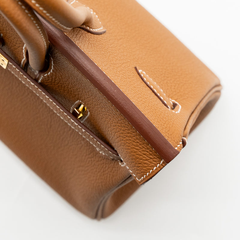 Hermes Birkin 25 Togo Gold GHW Stamp Y