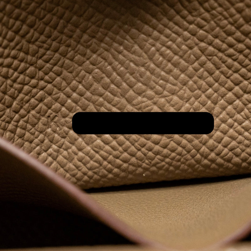 Hermes Hermesnap Epsom Etoupe SHW Stamp K