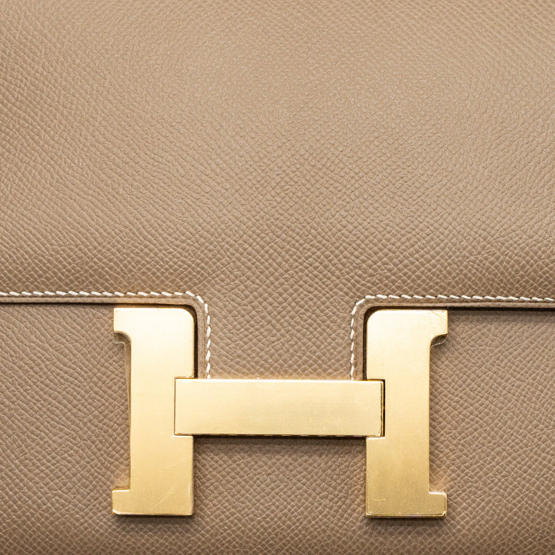 Hermes Constance 24 Epsom Etoupe GHW Stamp Y