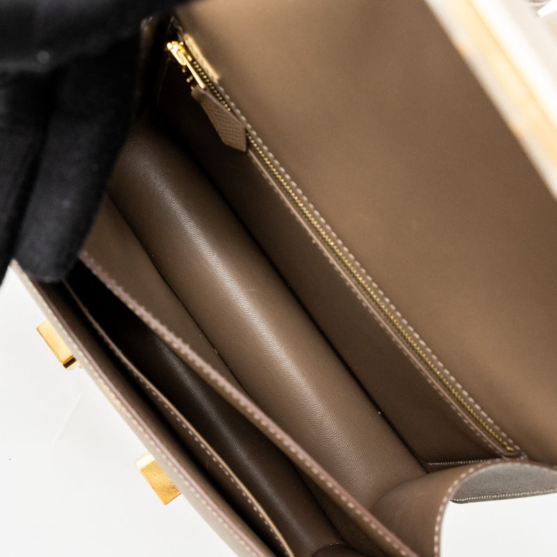 Hermes Constance 24 Epsom Etoupe GHW Stamp Y