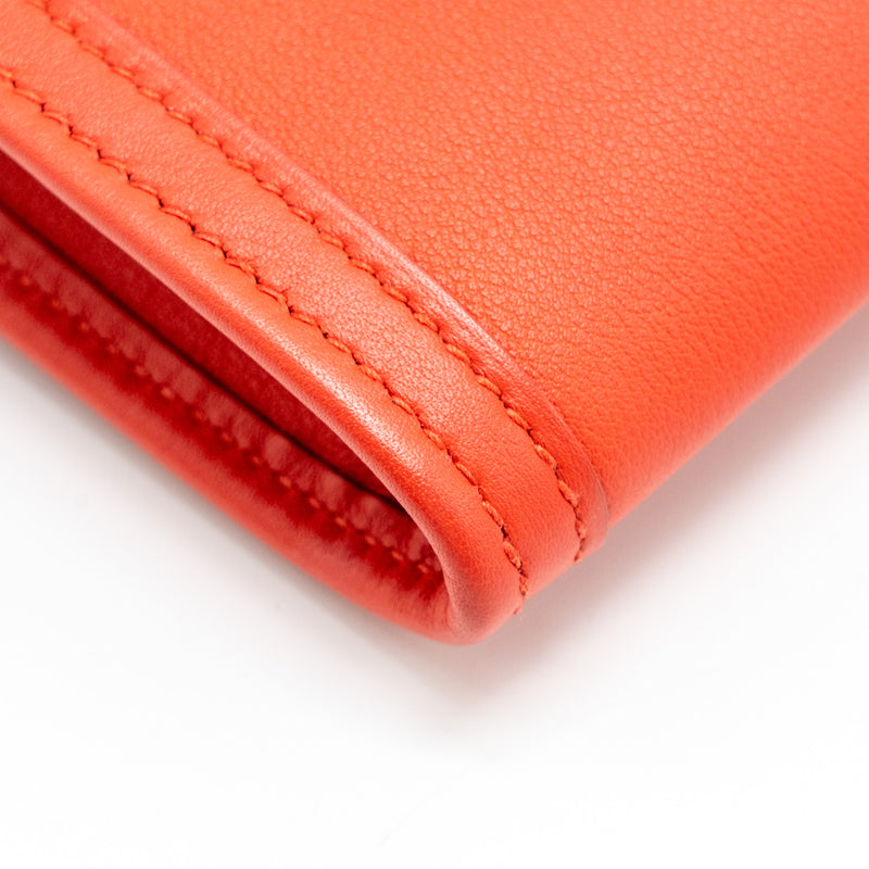 HERMES Jige Elan 29 Swift leather S5 Rouge Tomate Stamp X