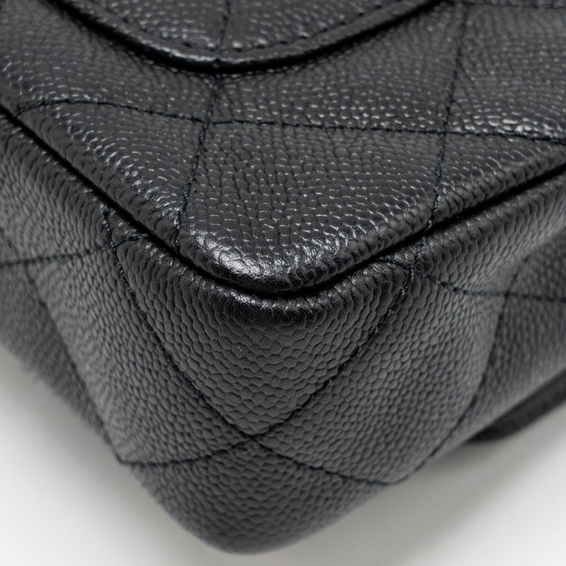 Chanel Coco Love Flap Bag Adjustable Chain Caviar Black GHW (Microchip)