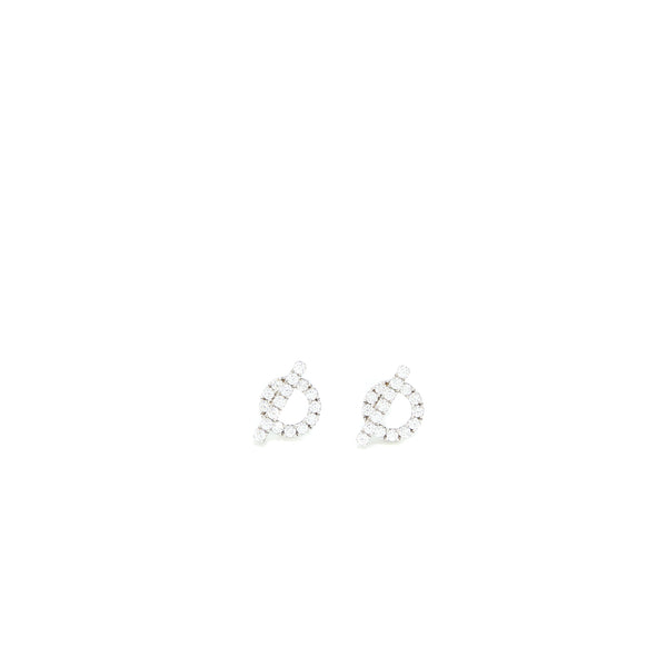 Hermes Finesse Earrings White Gold Diamonds