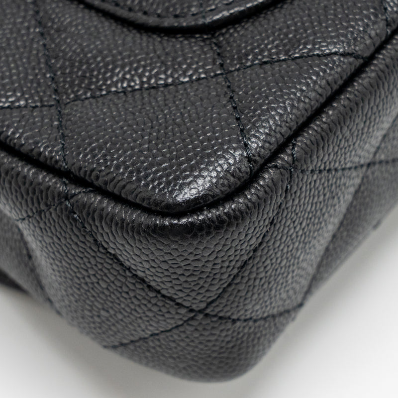 Chanel Coco Love Flap Bag Adjustable Chain Caviar Black GHW (Microchip)