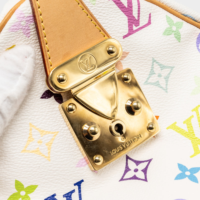 Louis Vuitton speedy 30 monogram Canvas white multicolour GHW