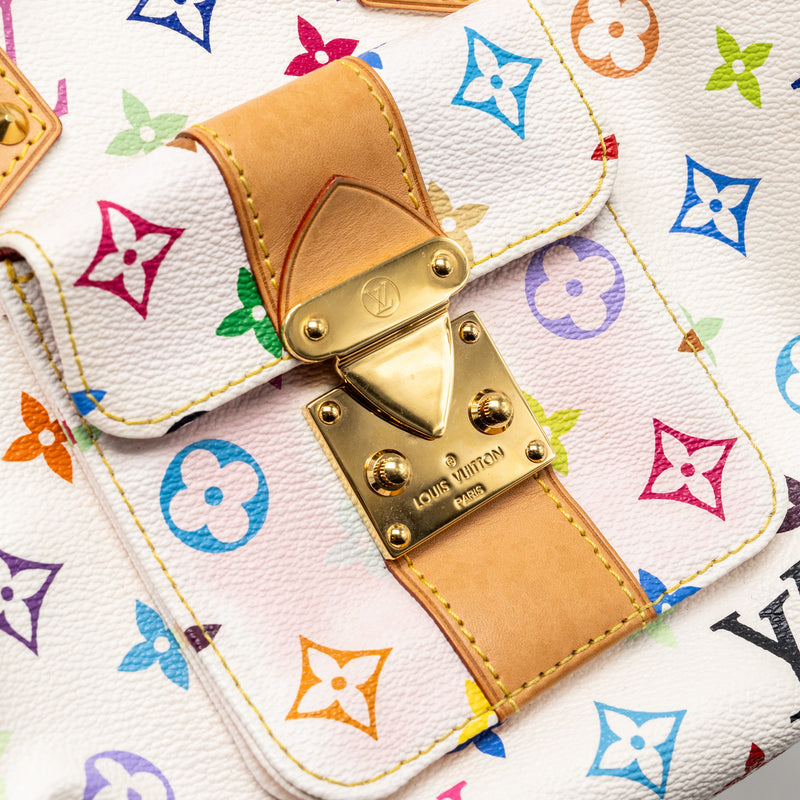 Louis Vuitton speedy 30 monogram Canvas white multicolour GHW