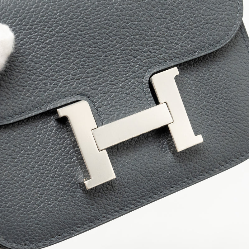 Hermes Constance Slim Evercolor Gris Misty/Beige Marfa SHW Stamp W