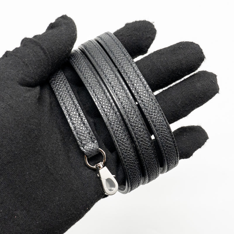 Hermes Mini Kelly II Epsom Black SHW Stamp K