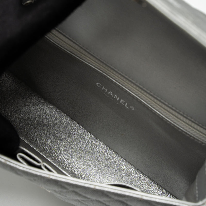 Chanel Filigree Flap Bag Caviar Silver SHW