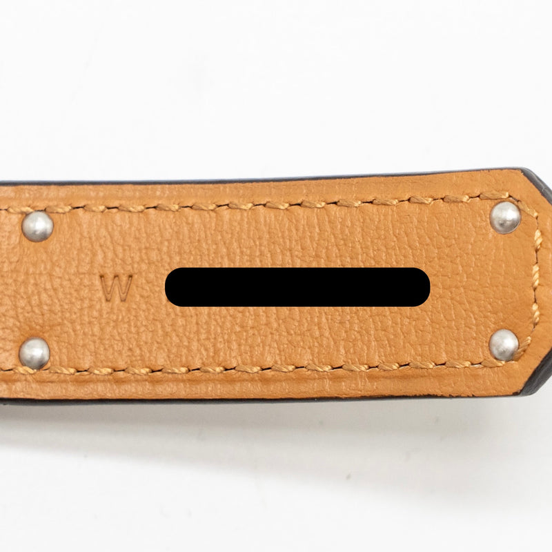 Hermes Kelly 18 Belt Epsom Etoupe SHW Stamp W
