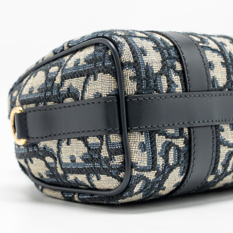 Dior Groove 17 Nano Bag Dior Oblique Jacquard Blue GHW